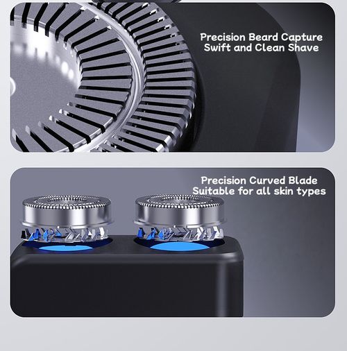 New Compact Electric Shaver: A Powerhouse That Leaves No Stubble Men's Electric Shaver for Travel and Shaving on the Go Fully Waterproof Design