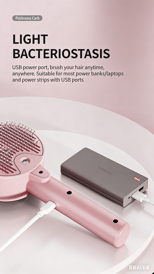 Pet Dog and Cat Spray Massage Comb One-Touch Hair Removal and Grooming Tool UV Sterilization and Mite Removal