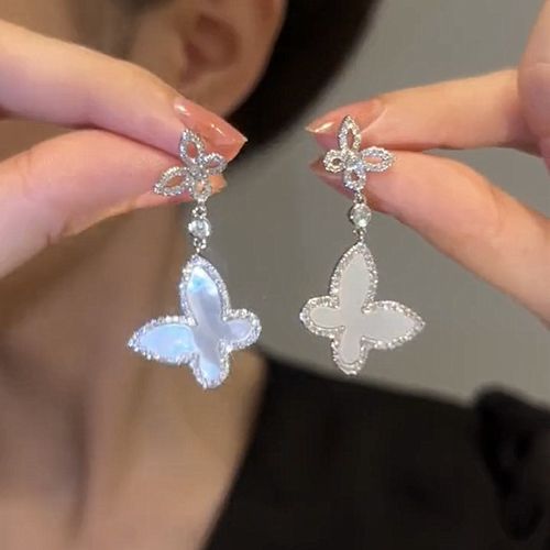 Exquisite & Versatile Mother-of-Pearl Butterfly Earrings