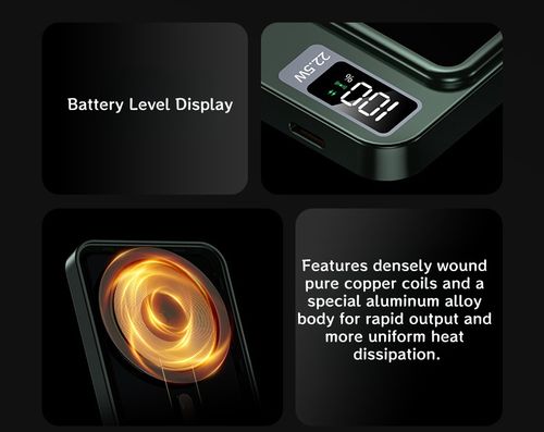 Magnetic Wireless Charging Power Bank with Super Fast Charging  10000mAh