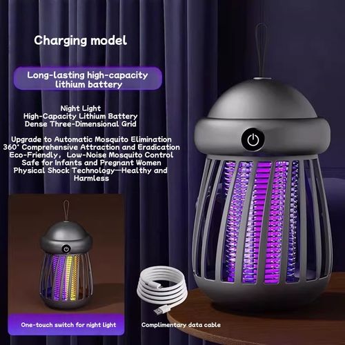 Mosquito Killer Lamp Indoor Household Plug-in Electric Mosquito Repellent Fly Killer Lamp Commercial Fly Trap Electric Shock LED Lure Garden Powerful