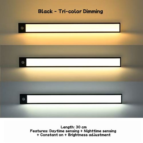Ultra-Thin Motion-Sensing LED Strip Light with Self-Adhesive Backing and Rechargeable Battery