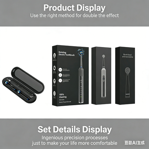 Rotating Electric Toothbrush with Long Battery Life and Ultrasonic Technology