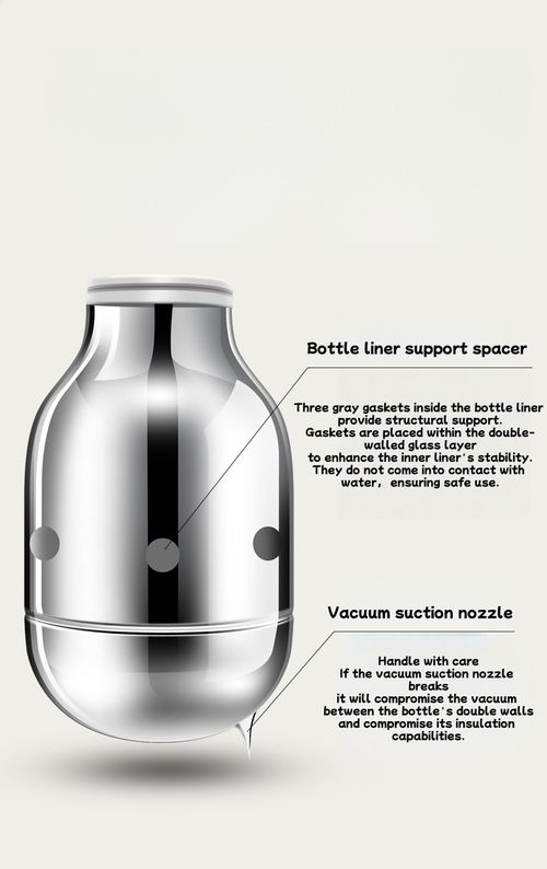 Digital Display Push-Button Thermos Flask Large-Capacity Glass-Lined Insulated Kettle