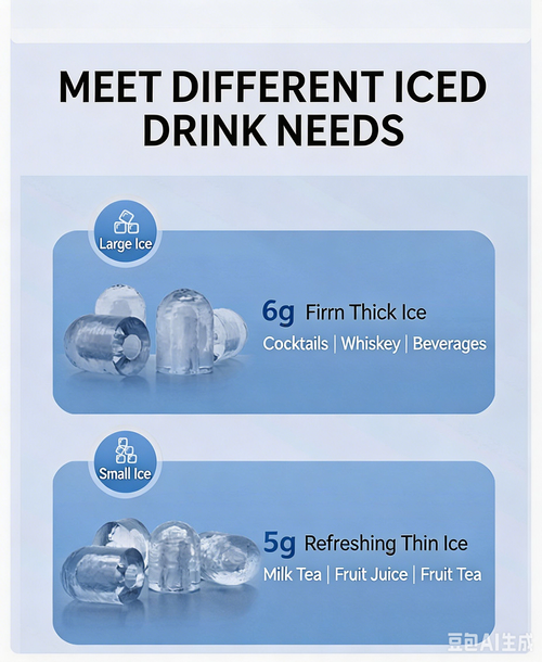 Portable Ice Maker, Automatic Fast Ice Machine with Self-Cleaning Function, Home & Commercial