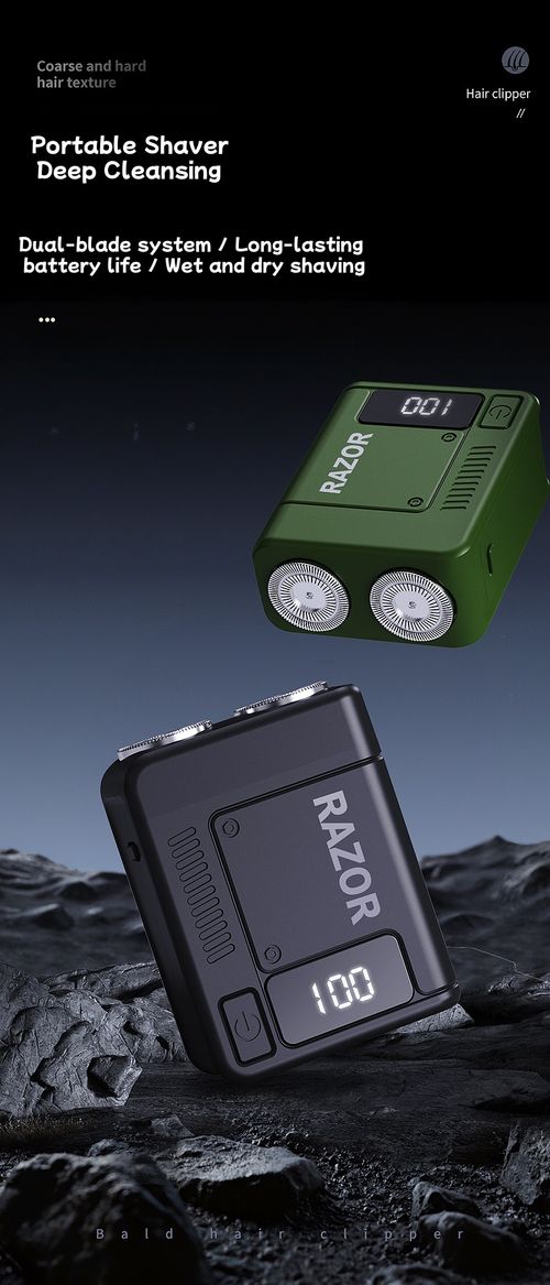 New Compact Electric Shaver: A Powerhouse That Leaves No Stubble Men's Electric Shaver for Travel and Shaving on the Go Fully Waterproof Design