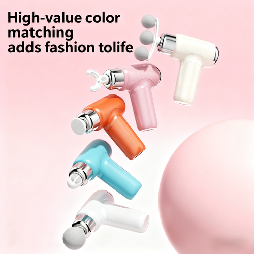 Three-Headed Fascia Gun Home Mini Massager Professional Neck Relaxation Gun Multi-Functional Sports Massager for Men and Women