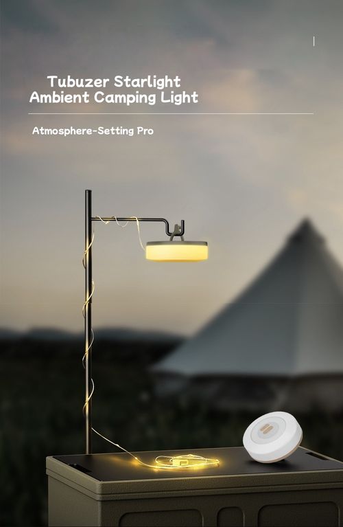New Camping Tape Measure Light LED Ambient Light Rechargeable Outdoor Tent Light Strip Storage Camp Light