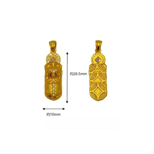 Pixiu Diamond-Studded Vajra Mace Pendant Layered on a Delicate Luxury Collarbone Chain