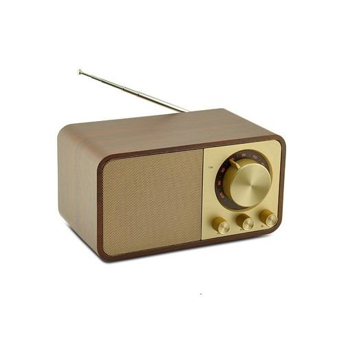 🔥Wooden ABS Stereo Radio with Retro Bluetooth