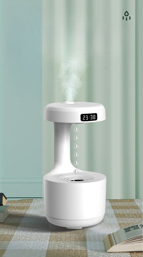 Anti-Gravity Water Drop Reverse Flow Humidifier