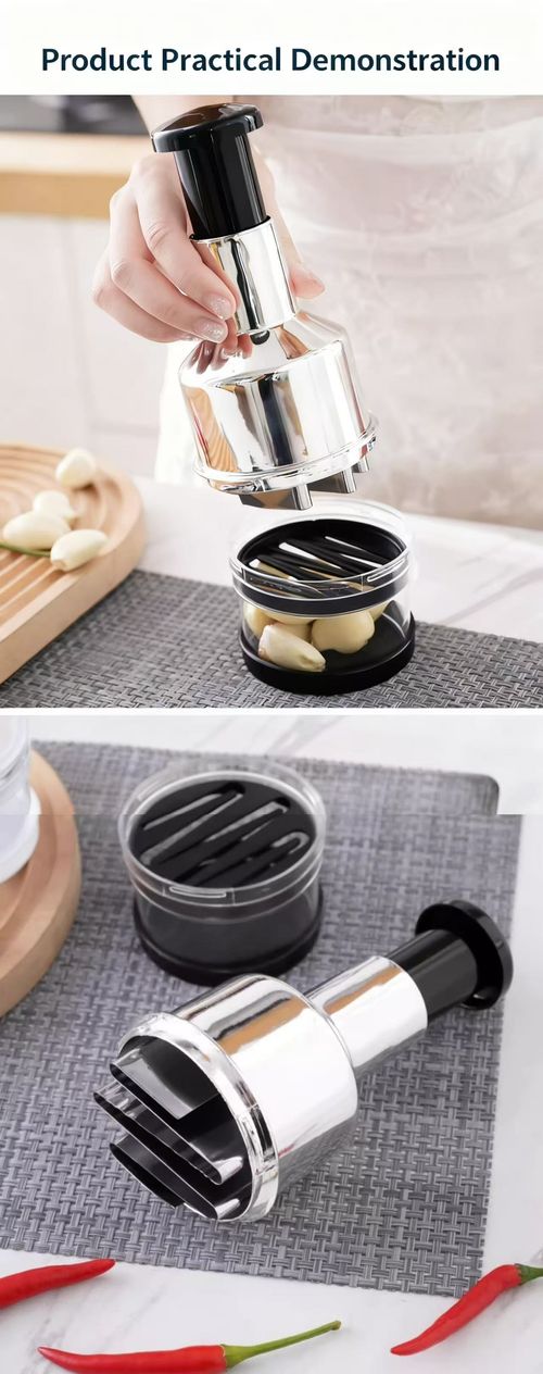 Garlic Press & Mincer Kitchen Garlic Paste Maker Manual Garlic Crusher Multi-Function Vegetable Chopper Home Kitchen Essential