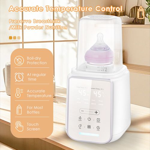 Multifunctional Baby Bottle Warmer & Sterilizer 2-in-1 Smart Heating System with Constant Temperature Control