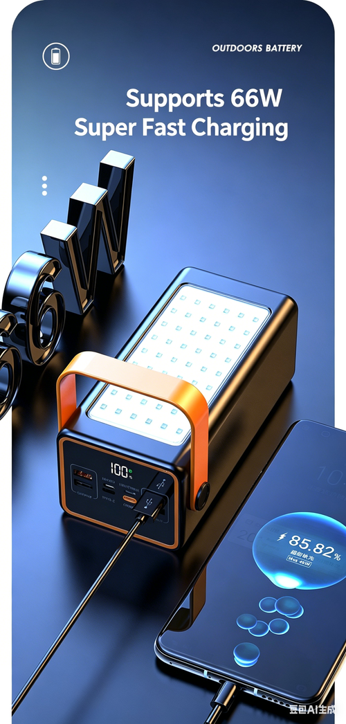 Outdoor Camping Light & Fast-Charging Power Bank: 30,000mAh Ultra-High-Capacity Portable Power Bank