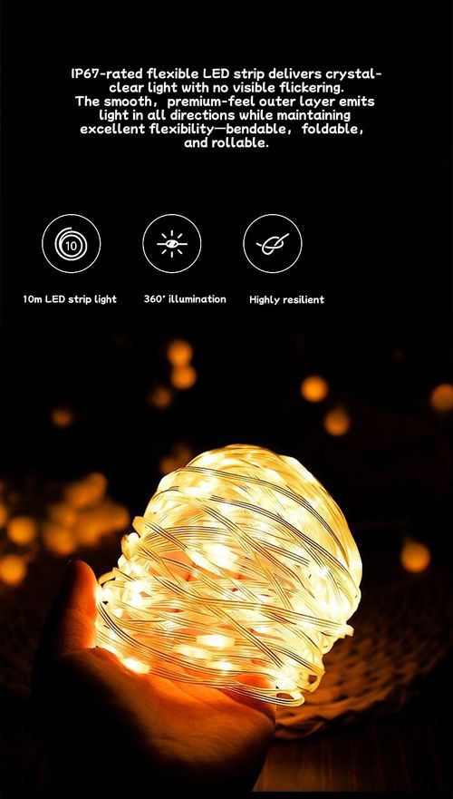New Camping Tape Measure Light LED Ambient Light Rechargeable Outdoor Tent Light Strip Storage Camp Light