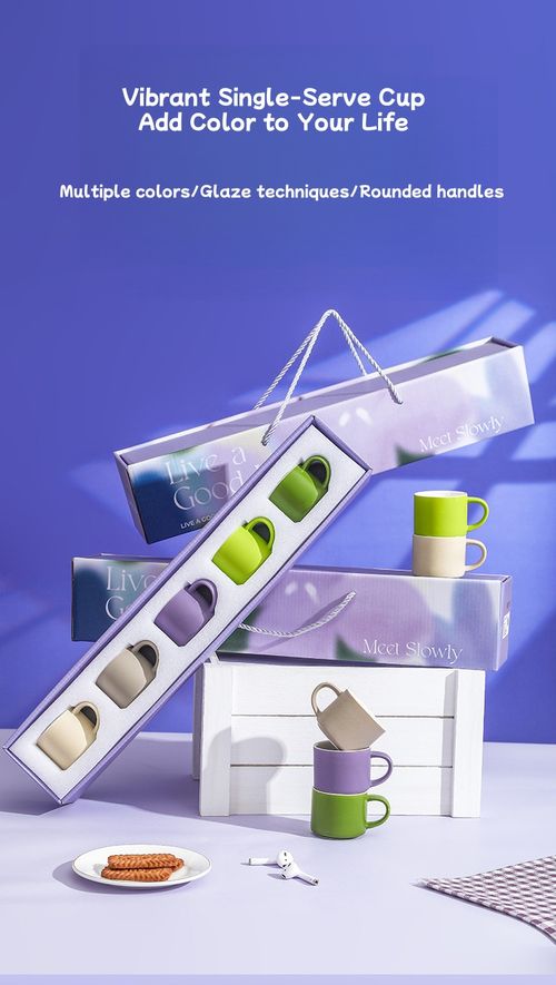 Coffee Cup Set Gift Set: Stylish Ceramic Water Cups