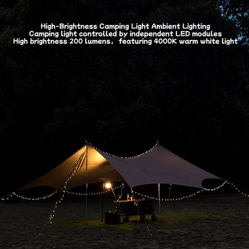 New Camping Tape Measure Light LED Ambient Light Rechargeable Outdoor Tent Light Strip Storage Camp Light