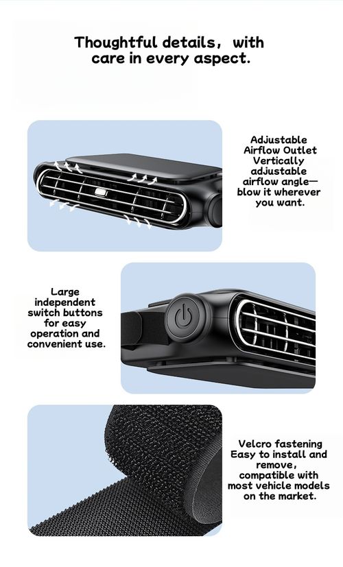 New Car Seat Fan USB Seat Car Fan