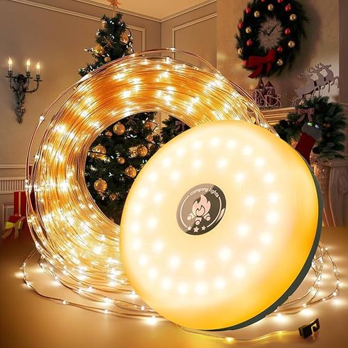 New Camping Tape Measure Light LED Ambient Light Rechargeable Outdoor Tent Light Strip Storage Camp Light