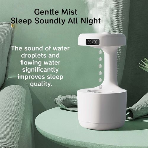 Anti-Gravity Water Drop Reverse Flow Humidifier