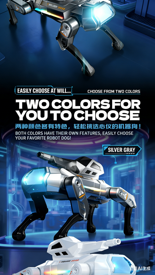 AI Smart Robot Dog Children's Remote-Controlled Electric Talking Electronic Pet with Spray Water Blaster Remote-Controlled Robot AI Toy