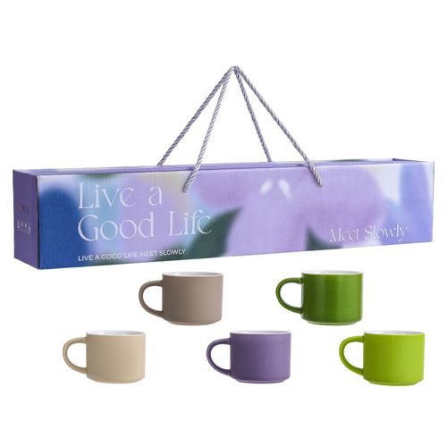Coffee Cup Set Gift Set: Stylish Ceramic Water Cups