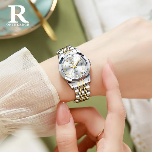 Trendy Ladies' Watch with Water Resistance and Luminous Dial