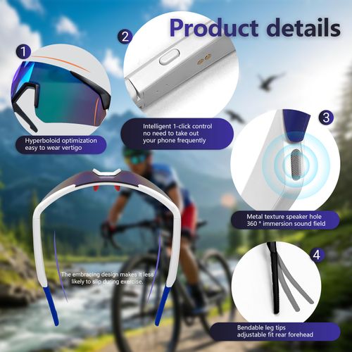 ✨QY Pro2 Cycling Smart Glasses with AI Translation