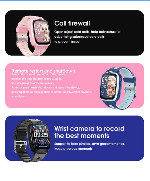 💕New Smart Watch with Video Tracking, SIM Card Support, SOS Function, and Water Resistance