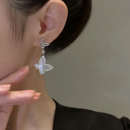 Exquisite & Versatile Mother-of-Pearl Butterfly Earrings