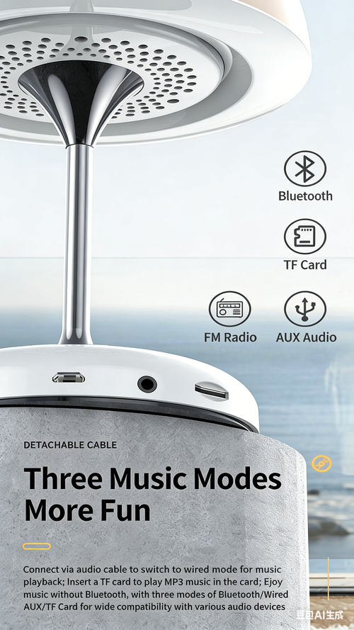 JY-85 Bluetooth Speaker Desk Lamp Multifunctional Wireless Card-Slot FM Radio Desk Lamp with Bluetooth Speaker