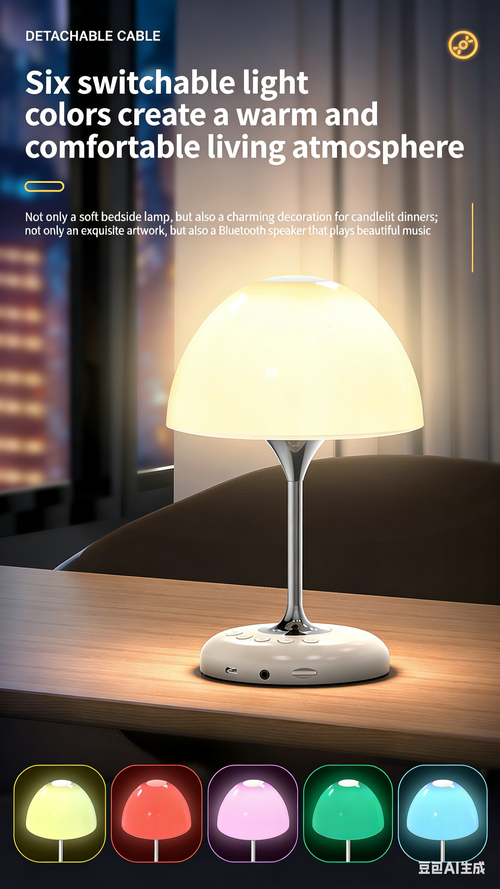 JY-85 Bluetooth Speaker Desk Lamp Multifunctional Wireless Card-Slot FM Radio Desk Lamp with Bluetooth Speaker
