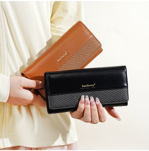 women long wallet, ladies phone purse, color block clutch, multi card slots wallet, large capacity zipper purse, luxury women clutch, versatile wallet