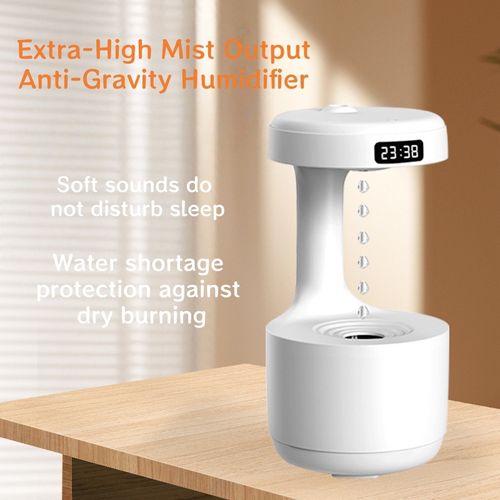 Anti-Gravity Water Drop Reverse Flow Humidifier