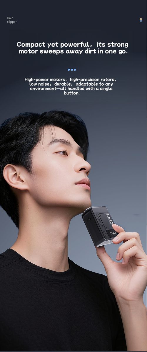 New Compact Electric Shaver: A Powerhouse That Leaves No Stubble Men's Electric Shaver for Travel and Shaving on the Go Fully Waterproof Design