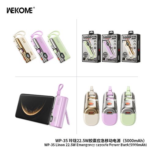 Linglong Series 22.5W Capsule Emergency Portable Power Bank 5000mAh