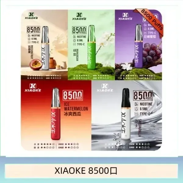 梟客XIAOKE拋棄式一次性電子菸，可吸8500口