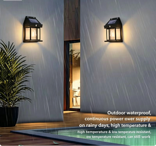 Solar Motion Sensor Wall Lamp
