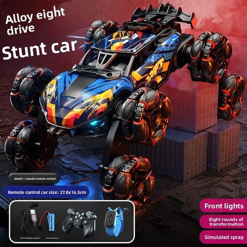 Remote control car arm eight drift toy pendulum remote control spray transforming off-road vehicle dump truck off-road drive climbing off-road climbing