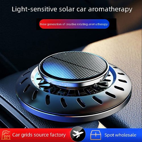 Solar-powered Rotating Car Perfume Wholesale Creative Car Air Freshener Car Perfume Ornament Car Aromatherapy
