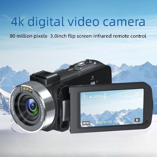 4K High Definition Digital Camcorder Handheld DV Outdoor Travel Rotating HD Screen Digital Camera Professional Photography