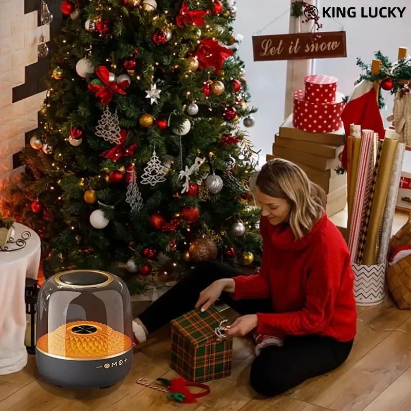 Wireless Bluetooth Speaker Trendy Music Bedside Lamp Dimmable Warm White Light &RGB Color Changing