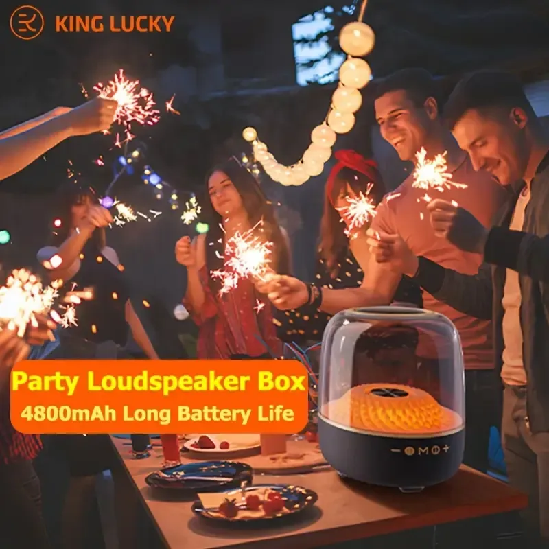 Wireless Bluetooth Speaker Trendy Music Bedside Lamp Dimmable Warm White Light &RGB Color Changing