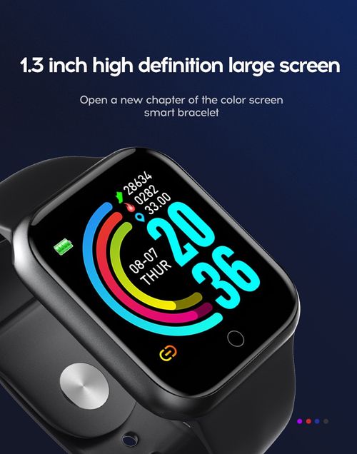 Bluetooth smart bracelet color screen heart rate sphygmomanometer step movement watch D20S smart bracelet