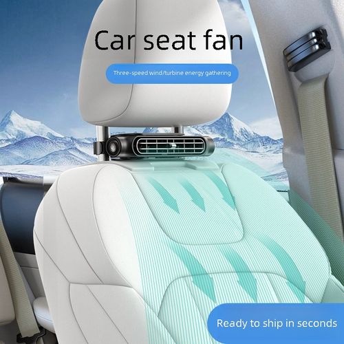 2026 New Seat Car Fan Turbo High Airflow USB Plug-in Car Backrest Small Car