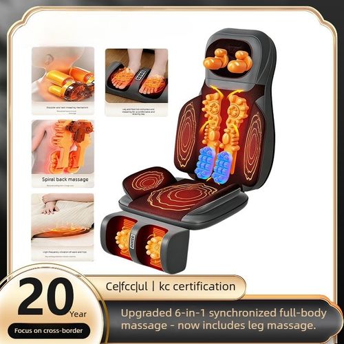 Massage cushion, backrest, hot compress massager, back massage cushion, waist kneading, shoulder and neck kneading, vibrating massage pillow, massager
