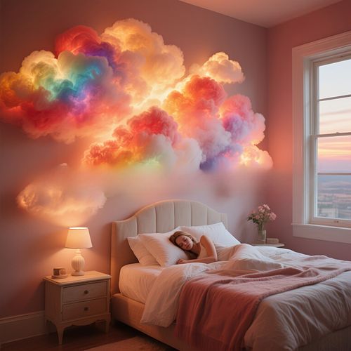 Super Hot-selling Thunder Cloud Lamp DIY Kit Cloud Lamp Magic Color Christmas Holiday Bedroom Gaming Room Decoration USB Powered