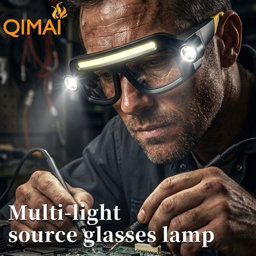 New XTE Multifunctional Glasses Light USB Rechargeable Long Battery Life Lithium Battery Outdoor Hiking Headlamp