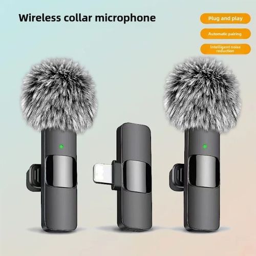 K1K9pro wireless lavalier microphone outdoor mobile live broadcast microphone mini noise cancelling lavalier microphone