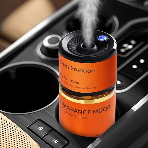Car air freshener, automatic premium car fragrance spray, car perfume ornament, long-lasting scent.